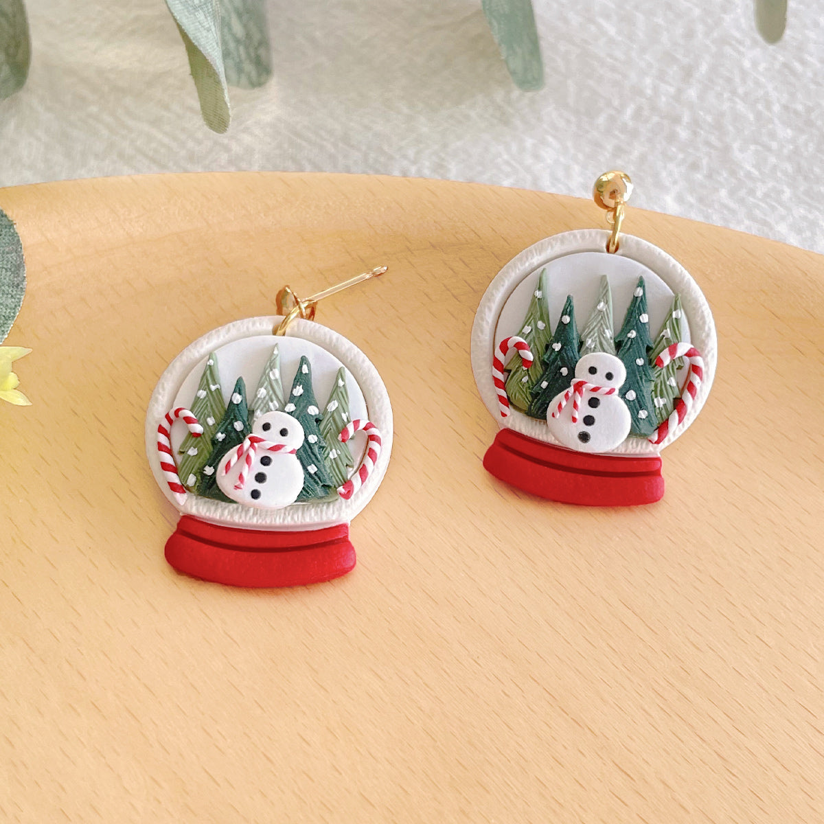 KEOKER Christmas Polymer Clay Earrings