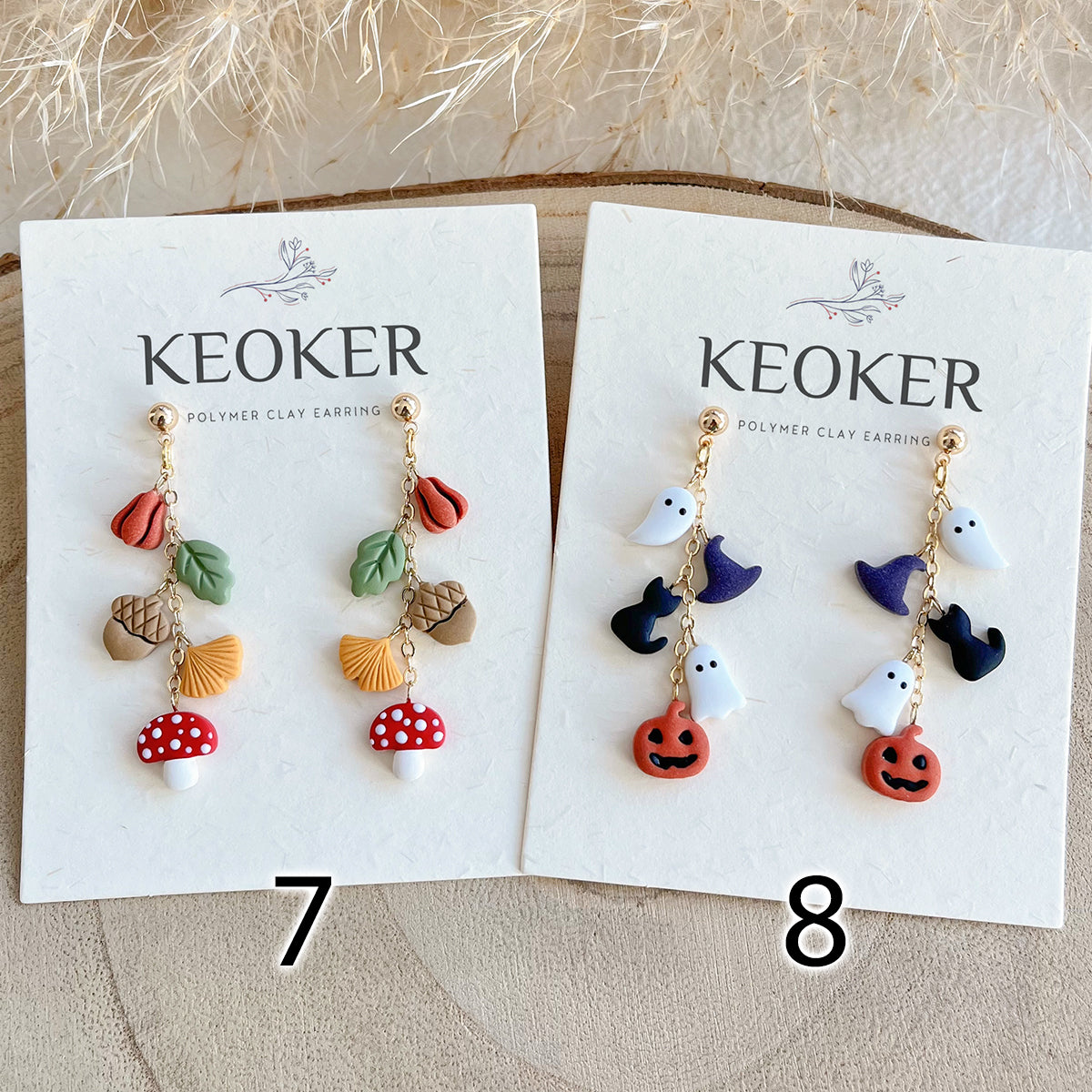 KEOKER Fall / Halloween Polymer Clay Earrings