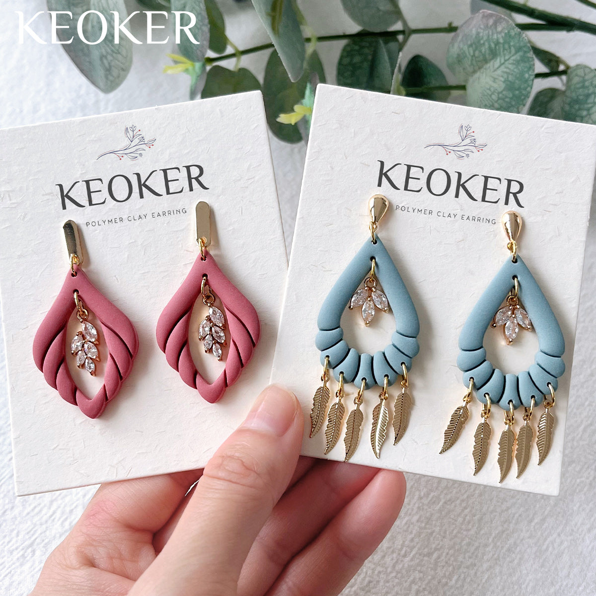 KEOKER Scalloped Drop Polymer Clay Cutters
