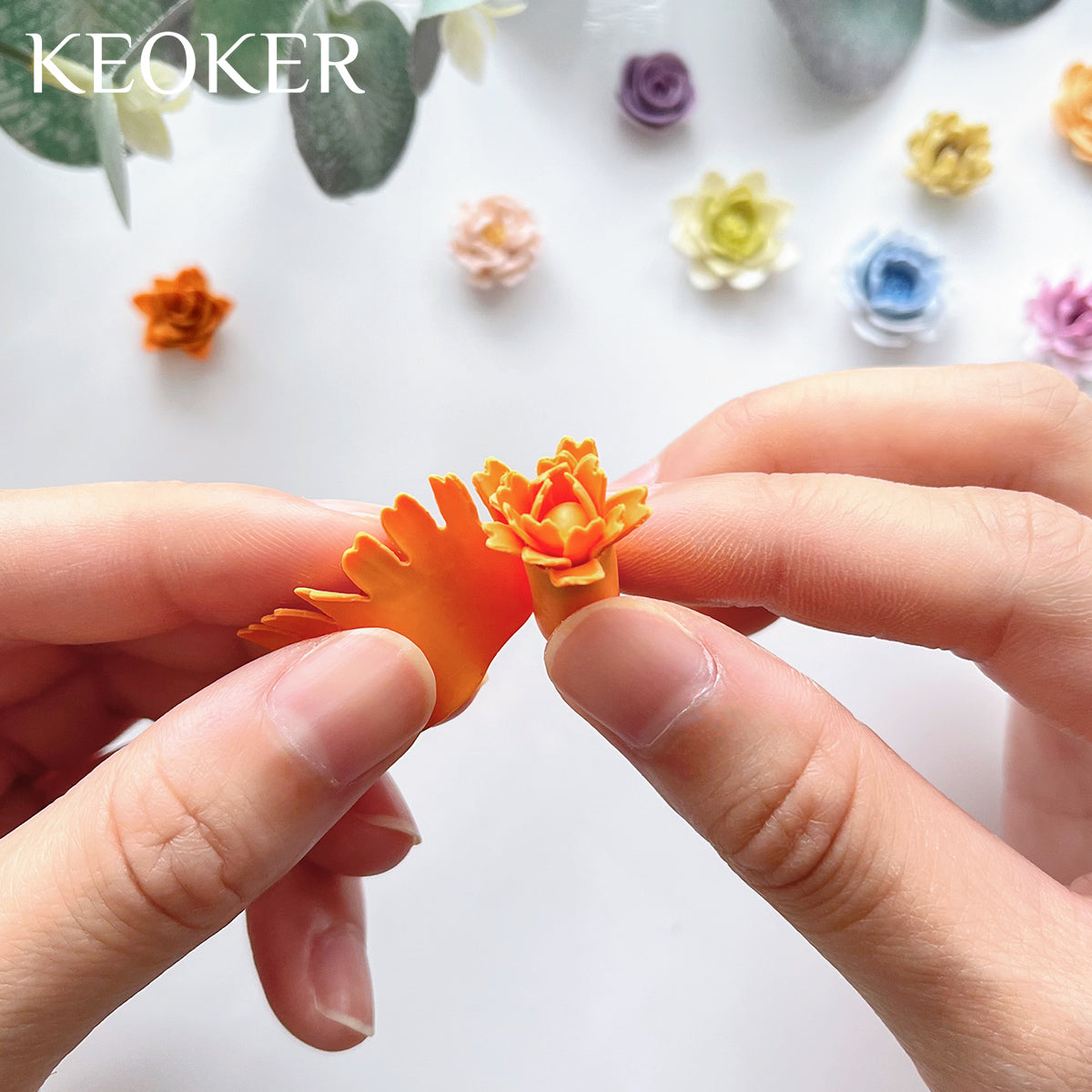 KEOKER Polymer Clay Flower Petal Line Cutter