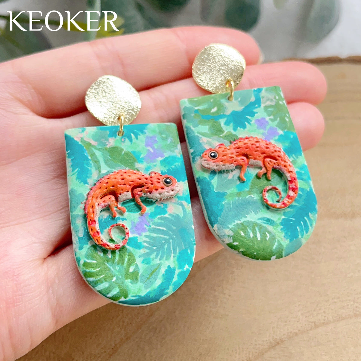 KEOKER Nature Insect & Reptile Clay Stamps