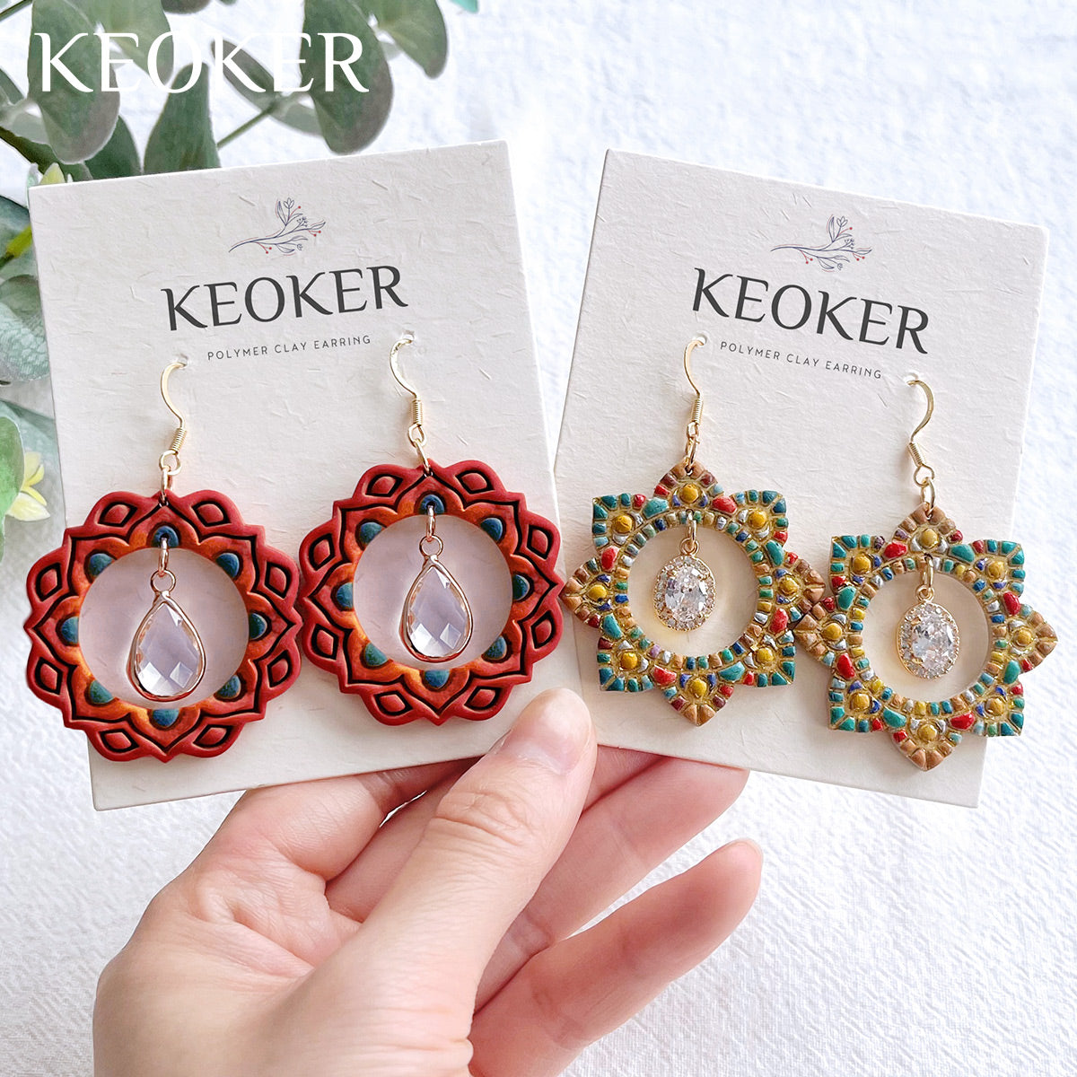 Keoker Mandala Circle Frame Polymer Clay Cutters