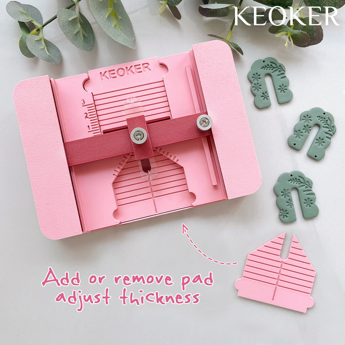 KEOKER Polymer Clay Earring Hole Drill Guide