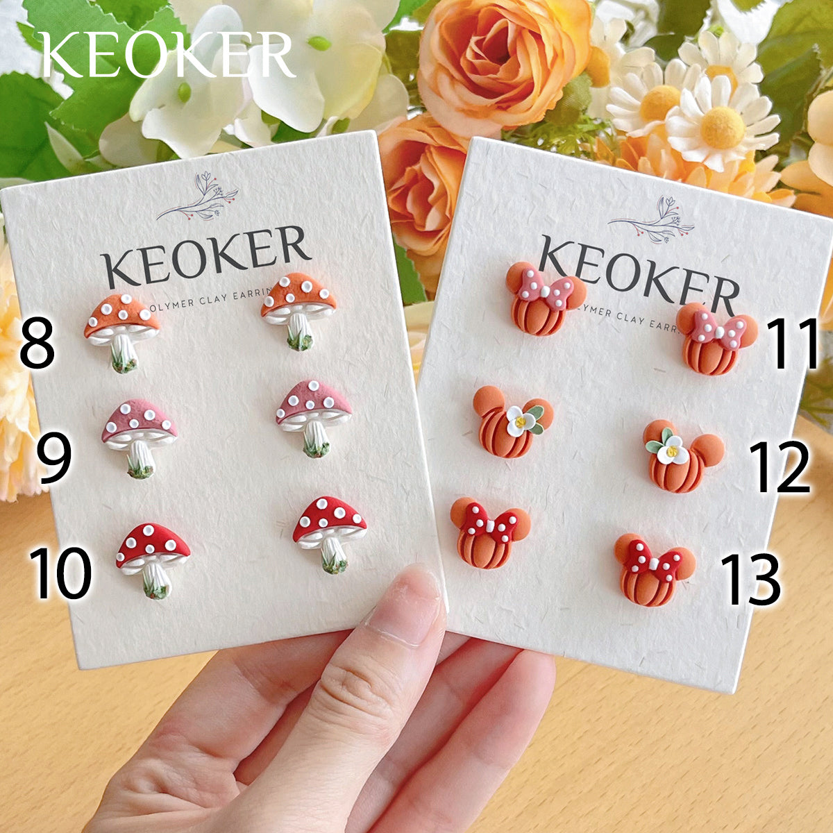 KEOKER Fall Polymer Clay Earrings