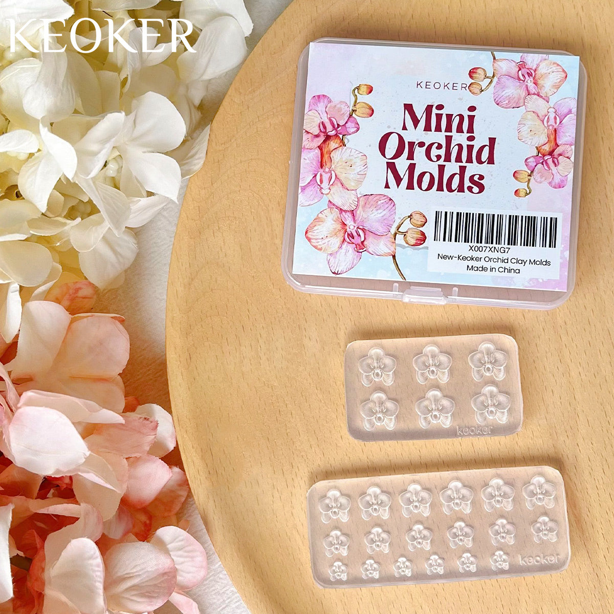 KEOKER Phalaenopsis Orchid Polymer Clay Molds