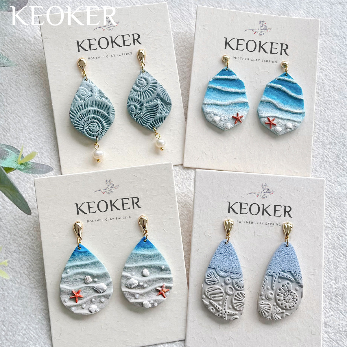 KEOKER Polymer Clay Texture Roller (Ocean Wave)