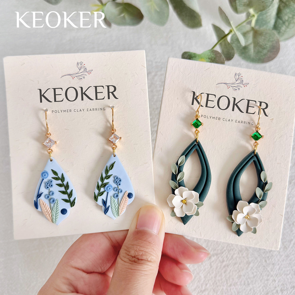 KEOKER 14K Gold Filled Rhombus Zircon Connectors (10PCS)