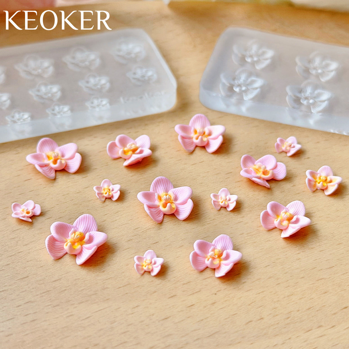 KEOKER Phalaenopsis Orchid Polymer Clay Molds