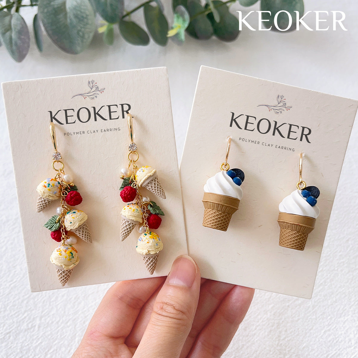 KEOKER Ice Cream Polymer Clay Molds