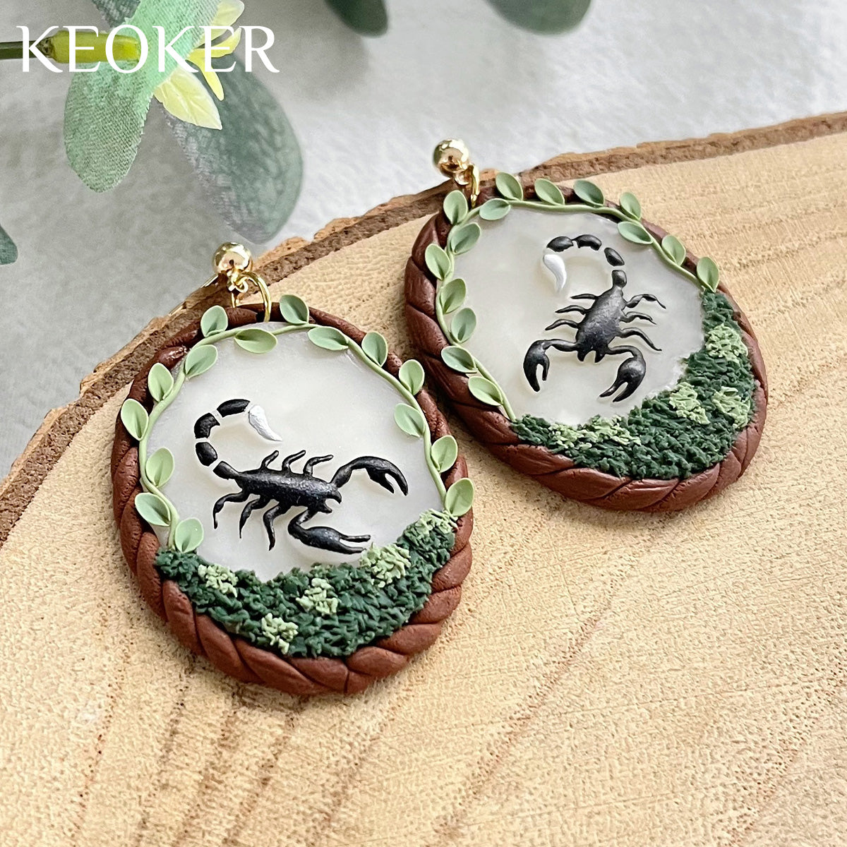 KEOKER Nature Insect & Reptile Clay Stamps