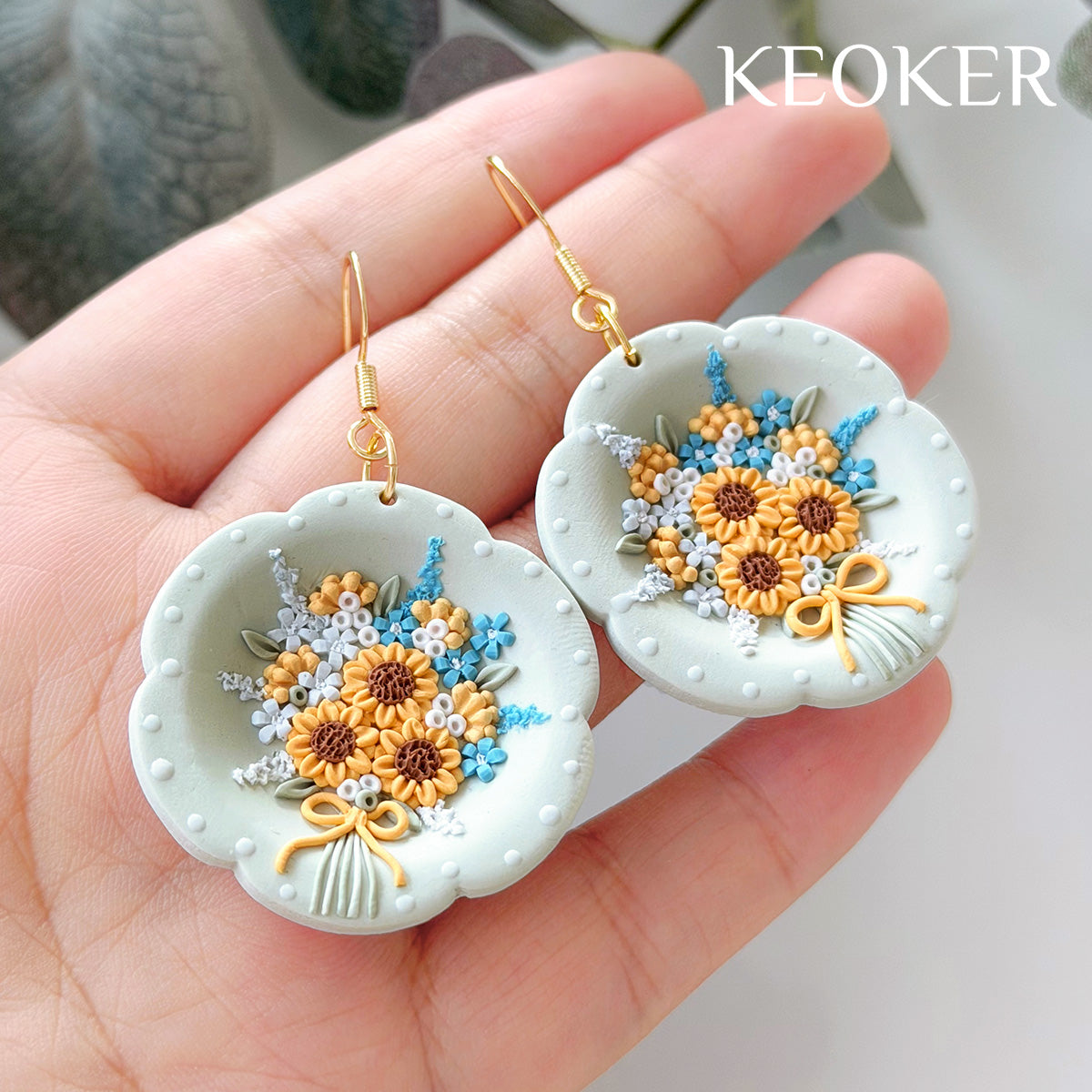 KEOKER Scalloped Edge Plate Clay Cutters and Clay Molds