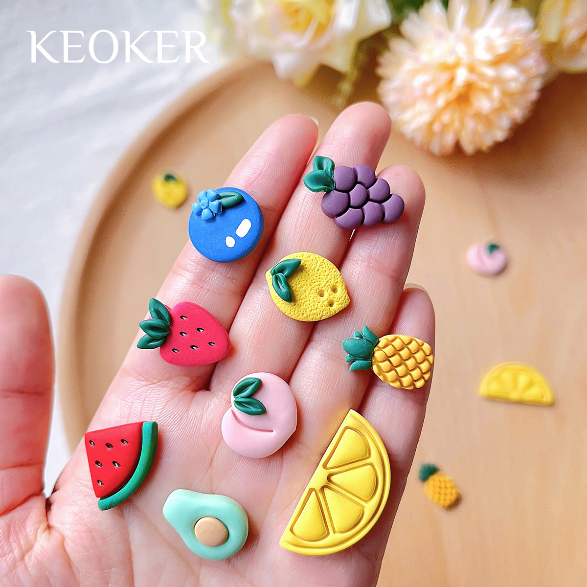 KEOKER Spring Floral Polymer Clay Cutters(12 Shapes)