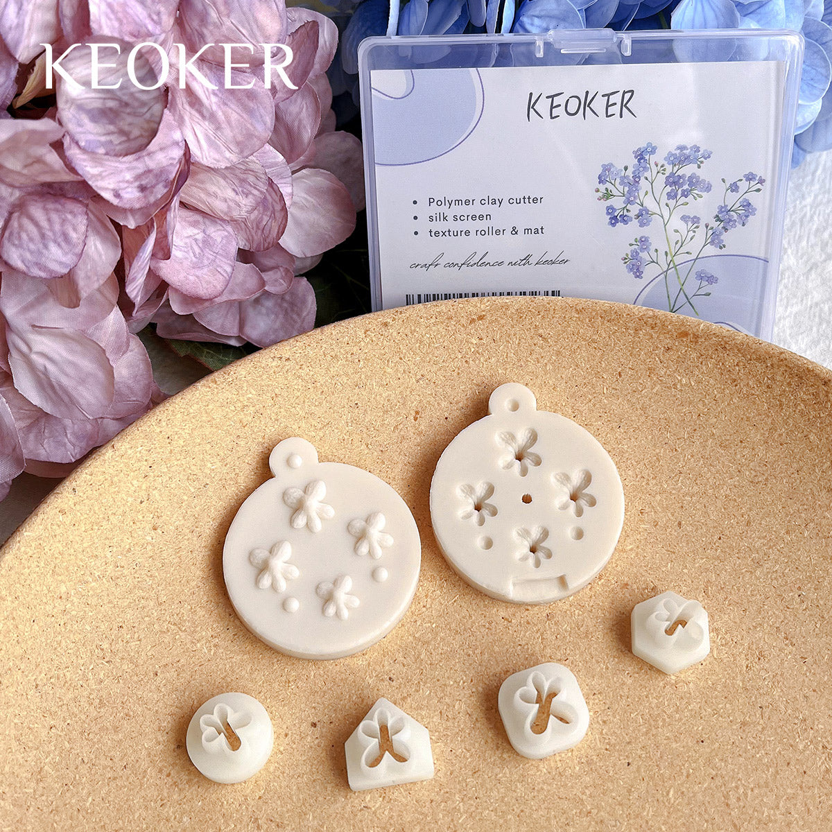 Keoker 15 Organic Shape Clay Cutters for Polymer Clay Jewelry, Polymer Clay  Cutters for Clay Earrings Jewerlry Making 
