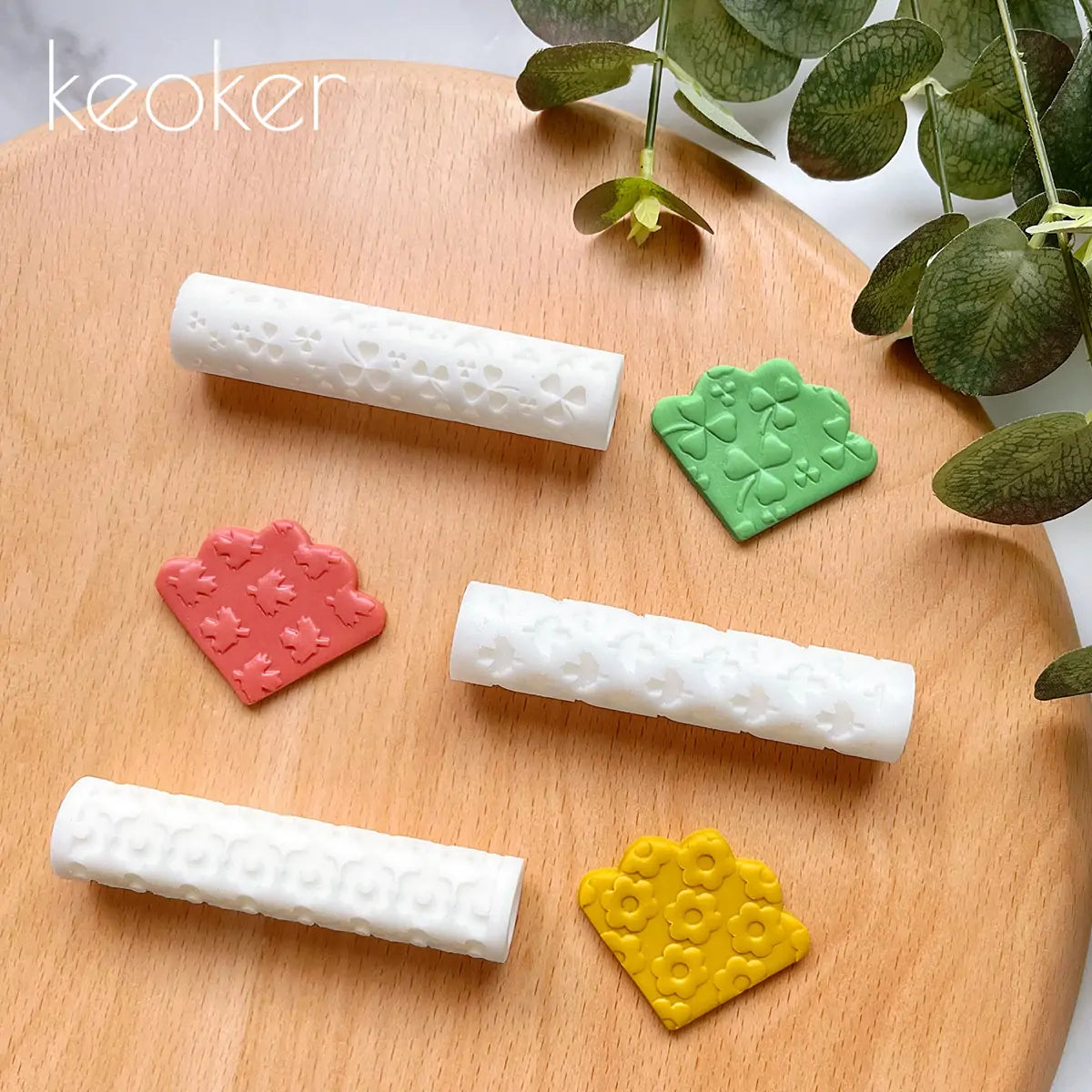 KEOKER Polymer Clay Texture Roller(3 Sample Pack)