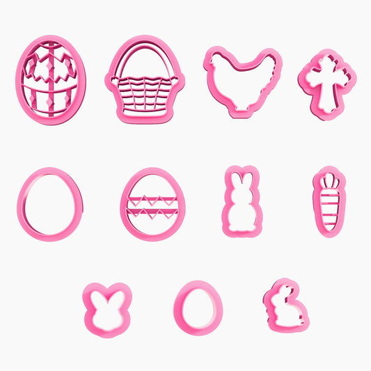 KEOKER Easter Day Polymer Clay Cutters