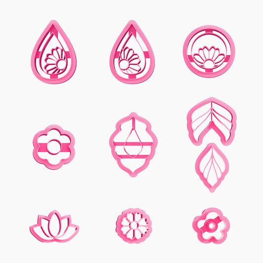 KEOKER Spring Floral Polymer Clay Cutters