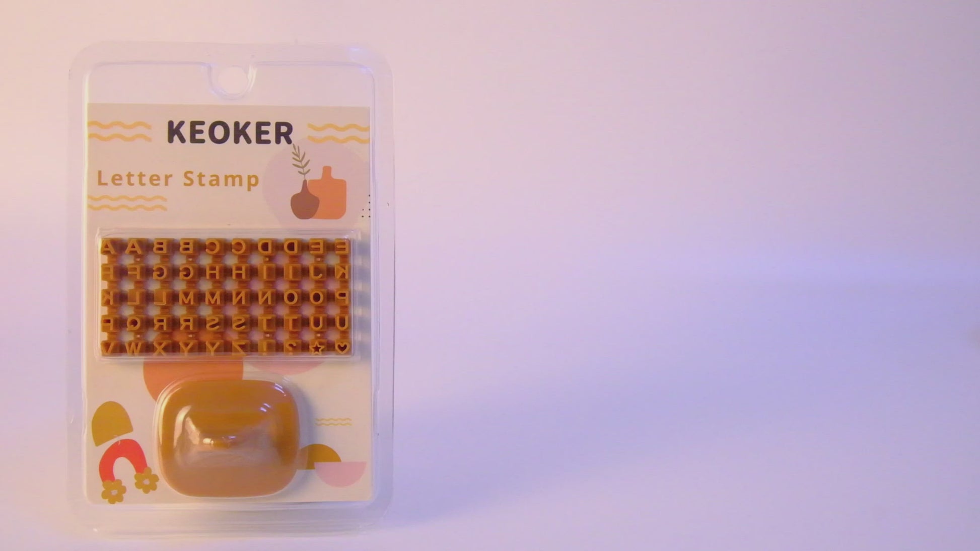 KEOKER Letter Stamps for Clay